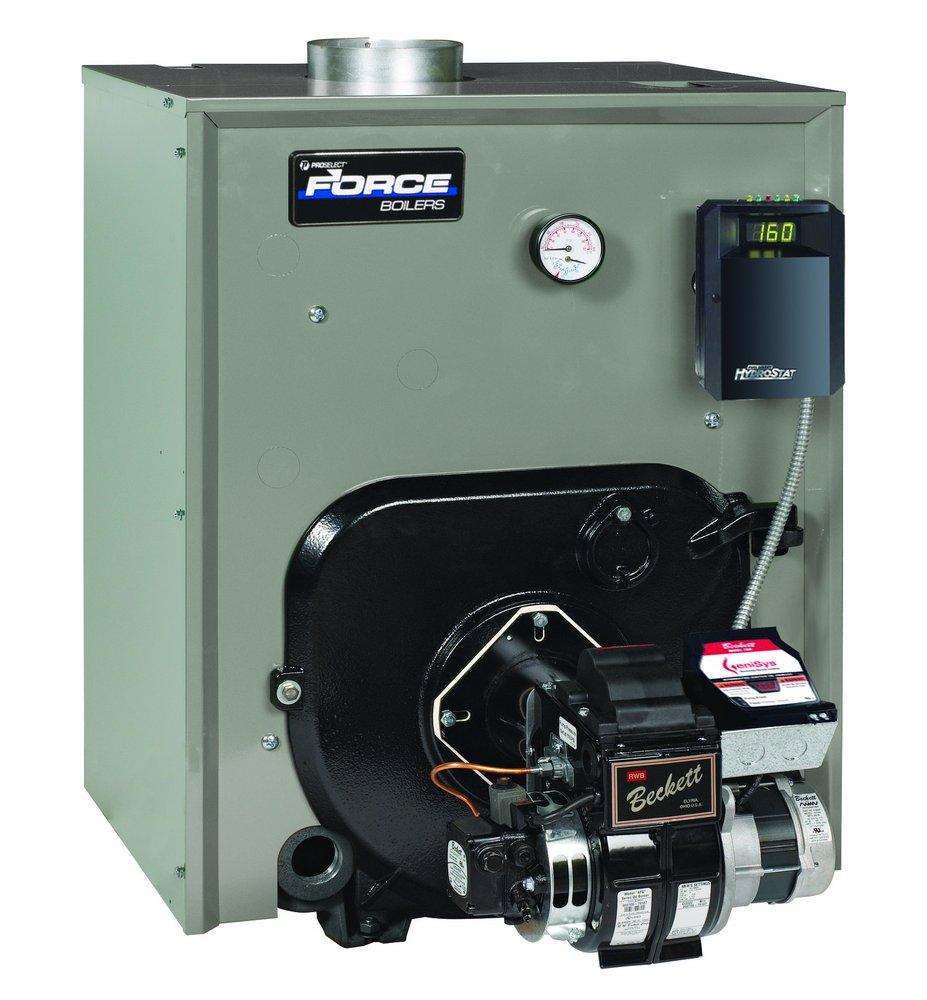 PROSELECT&reg; Force Boilers Silver Residential Oil Boiler 