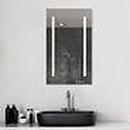 Robern Mirror Finish 23-1/4 x 39-3/8 in. Recessed Mount and Surface Mount Medicine Cabinet 