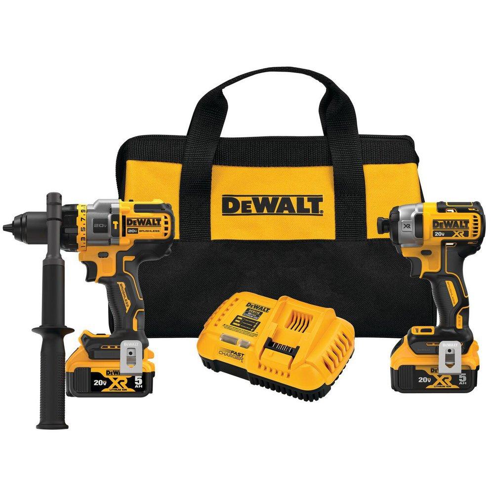 DEWALT Yellow Cordless 1/4 in. Hammer Drill Kit 
