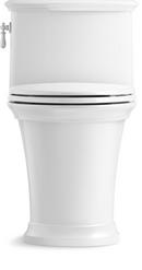 KOHLER White 1.28 gpf Elongated Floor Mount One Piece Toilet 