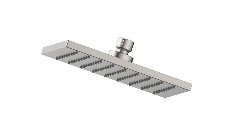 PROFLO&reg; PVD Brushed Nickel Single Function Rainfall Showerhead 