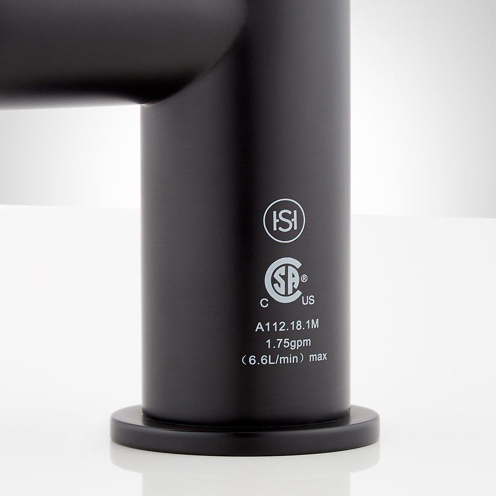 Signature Hardware Matte Black Single Handle Pull Down Kitchen Faucet 