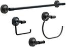 24 in. Bathroom Kit in Matte Black (Piece of 4)