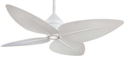 52 in. 4-Blade Indoor/Outdoor LED Ceiling Fan in Flat White