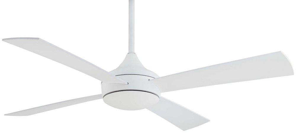 Minka Aire Flat White 4 Blades 52 in. Indoor Ceiling Fan in 