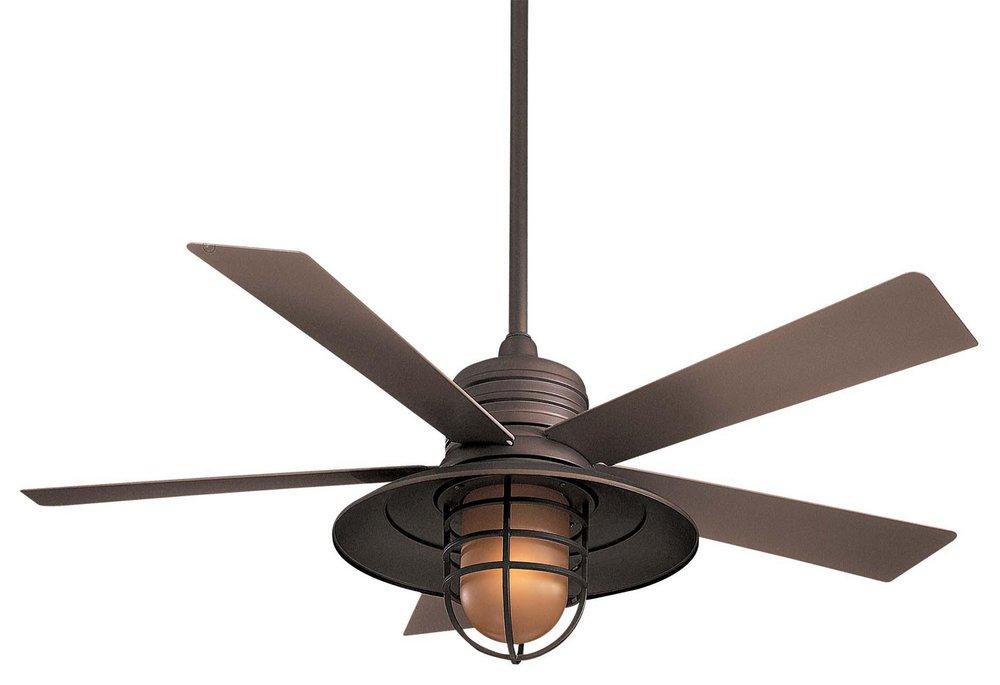 CCY ORBR 54 CEIL FAN 5 BLD W/ LED 