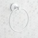 Signature Hardware Polished Chrome Round Closed Towel Ring 