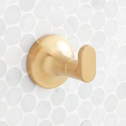 Robe Hook in Brushed Gold
