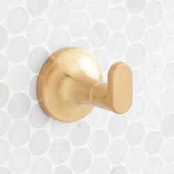 Robe Hook in Brushed Gold
