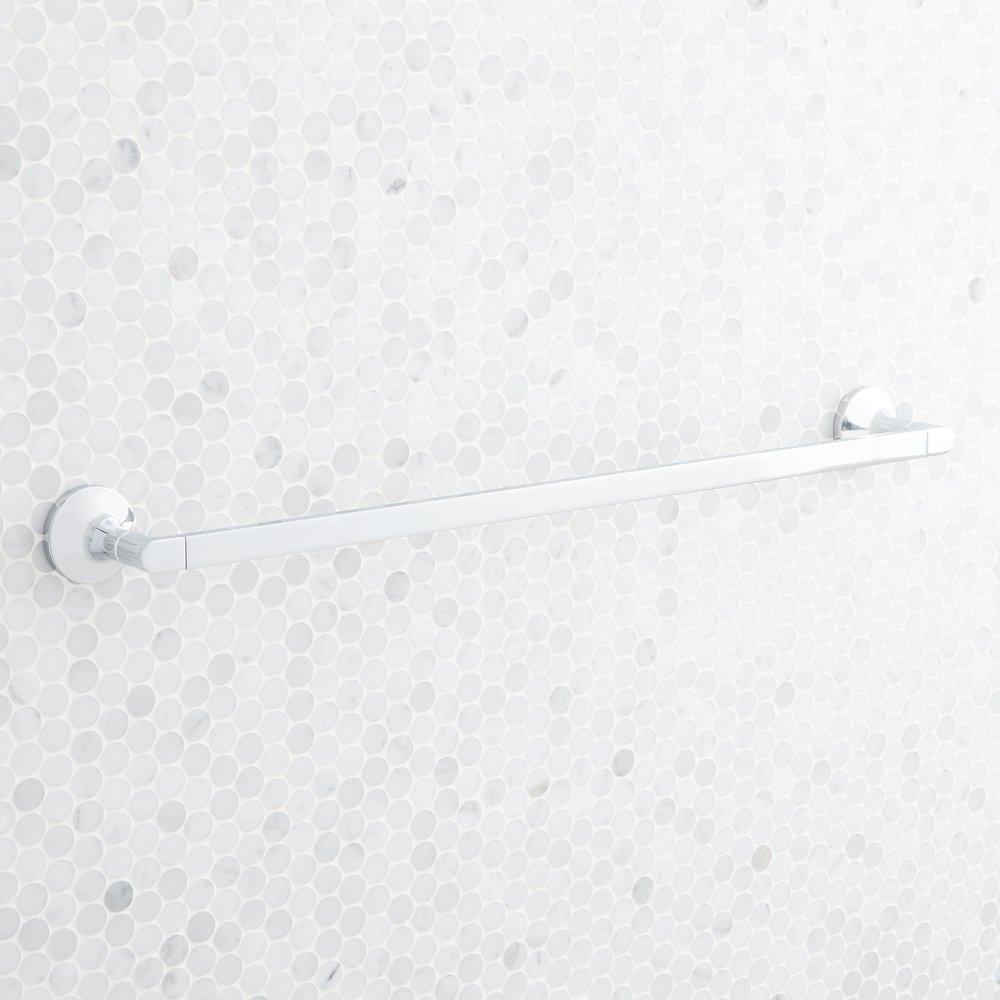 Signature Hardware Chrome 24 in. Towel Bar 