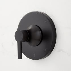 Lever Handle for Pressure Balancing Valve Trim in Matte Black (Trim Only)
