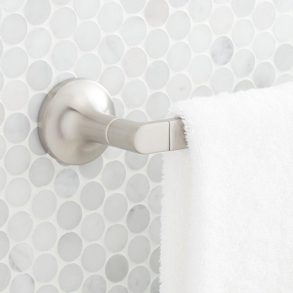 Signature Hardware Brushed Nickel 24 in. Towel Bar 