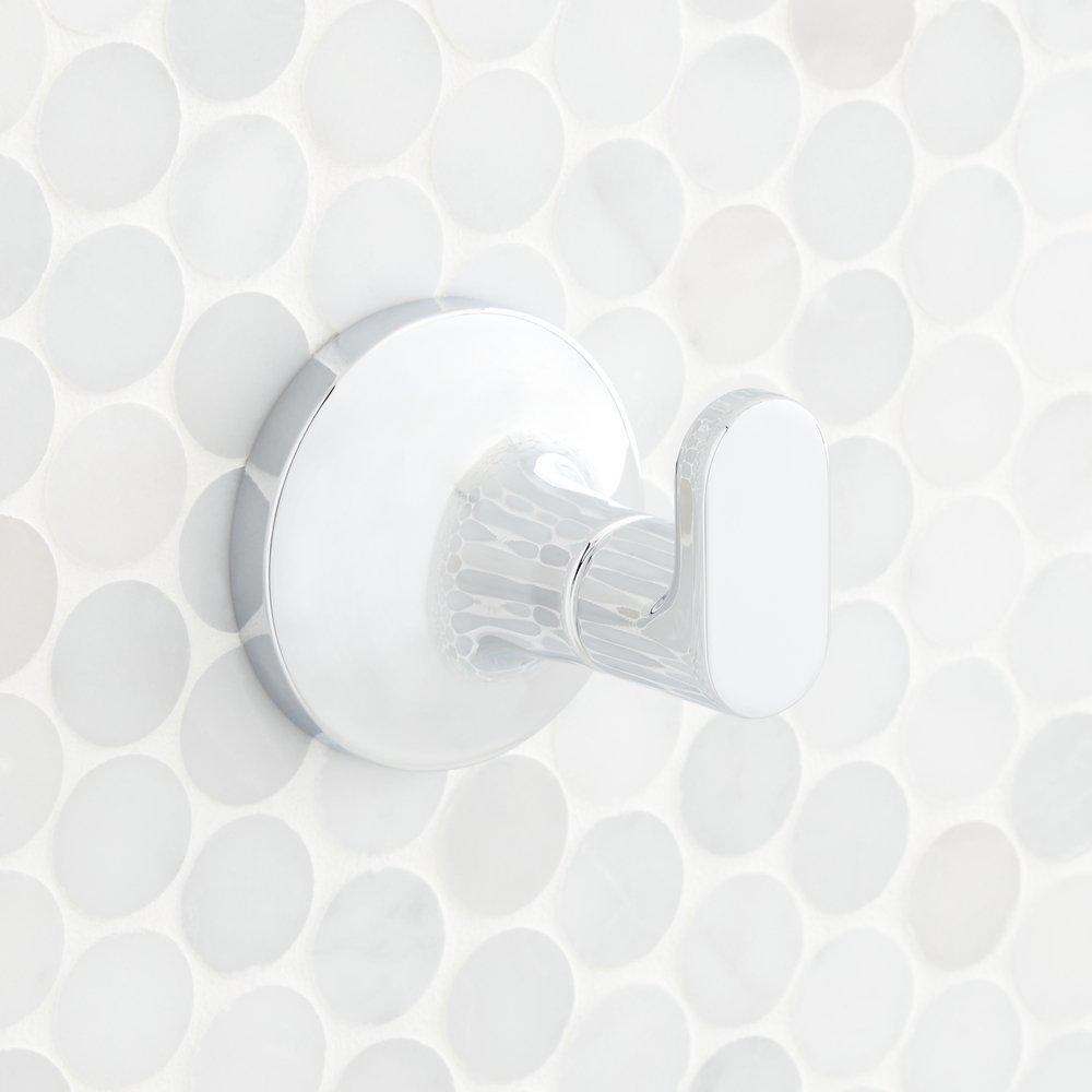 Signature Hardware Polished Chrome 1-Hook Robe Hook 