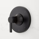 Single Handle Pressure Balancing Valve Trim in Matte Black