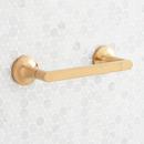 Signature Hardware Brushed Gold Wall Toilet Tissue Holder 