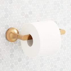 Toilet Tissue Holder in Brushed Gold