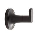 Signature Hardware Matte Black 1-Hook Robe Hook 