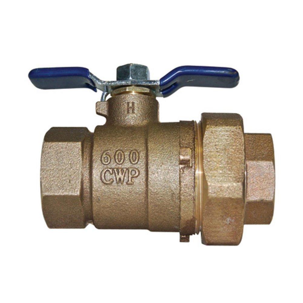 FEBCO Bronze Cast Copper Silicon Alloy Full Port Female Threaded x Union 600# Ball Valve 