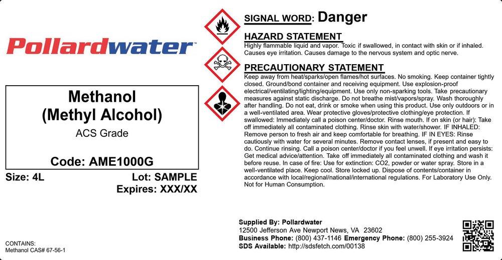 Pollardwater Clear Methanol 