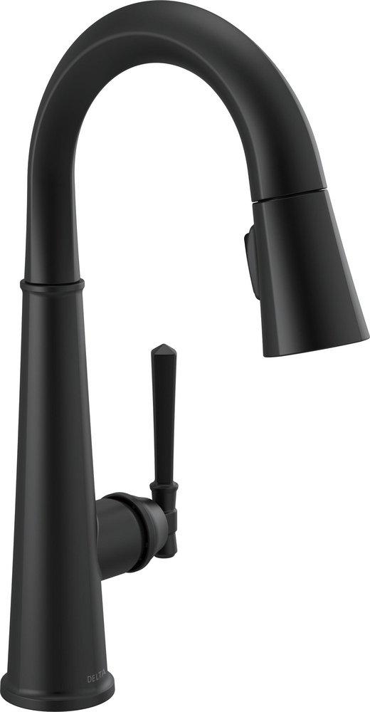 Delta Faucet Matte Black Single Handle Lever Bar Faucet 