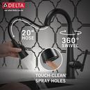 Delta Faucet Matte Black Single Handle Lever Bar Faucet 