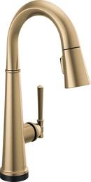 Single Handle Pull Down Bar Faucet in Lumicoat® Champagne Bronze
