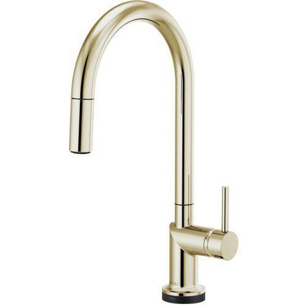 Brizo Polished Nickel Single Handle Pull Down Touch Activated Kitchen Faucet 