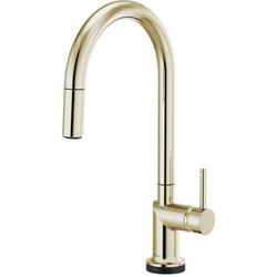 Single Handle Pull Down Kitchen Faucet with Touch Activation in Polished Nickel (Handle Sold Separately)