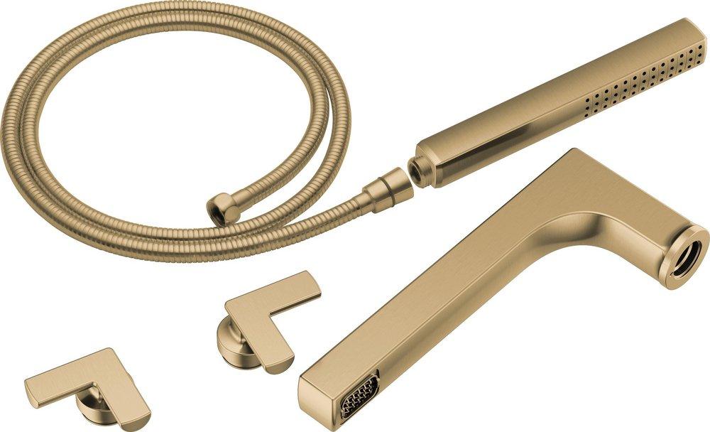 Brizo Luxe Gold Two Handle Wall Mount Filler 