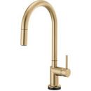 Single Handle Pull Down Kitchen Faucet with Touch Activation in Luxe Gold