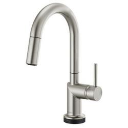Single Handle Pull Down Bar Faucet in Brilliance&reg; Stainless (Handle Sold Separately)