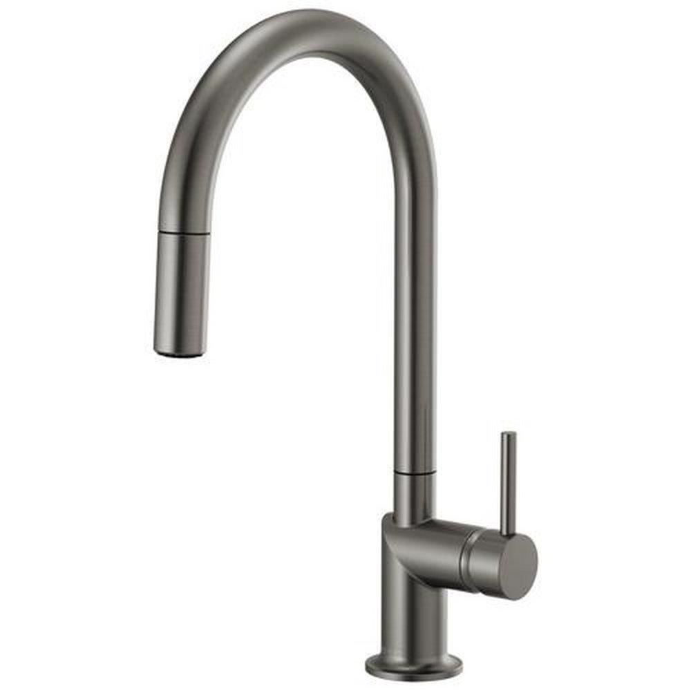 Brizo Luxe Steel Single Handle Pull Down Kitchen Faucet 