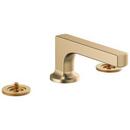 Two Handle Widespread Bathroom Sink Faucet in Brilliance® Luxe Gold® (Handles Sold Separately)