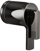 Thermostatic Valve Trim Lever Handle Kit in Brilliance Black Onyx