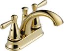 Peerless&reg; Polished Brass Two Handle Centerset Bathroom Sink Faucet 