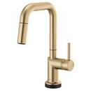 Single Handle Pull Down Bar Faucet in Luxe Gold (Handle Sold Separately)