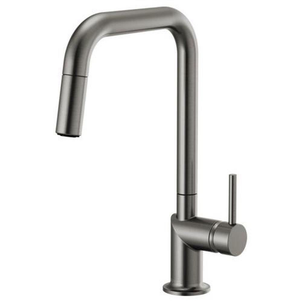 Brizo Luxe Steel Single Handle Pull Down Kitchen Faucet 
