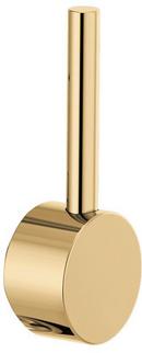 Pull-Down Faucet Metal Lever Handle in Polished Gold