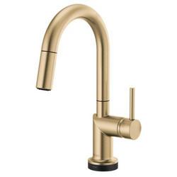 Single Handle Pull Down Kitchen Faucet with Touch Activation in Luxe Gold (Handle Sold Separately)
