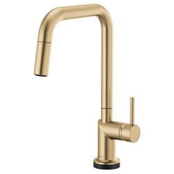 Single Handle Pull Down Kitchen Faucet with Touch Activation in Luxe Gold (Handle Sold Separately)