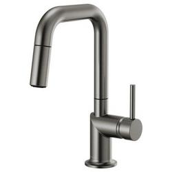 Single Handle Pull Down Bar Faucet in Brilliance&reg; Luxe Steel&reg; (Handle Sold Separately)
