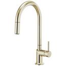 Brizo Polished Nickel Single Handle Pull Down Kitchen Faucet 