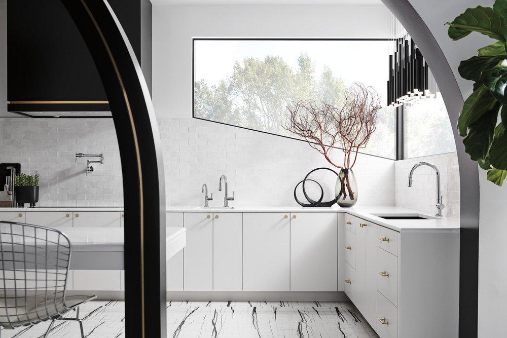 Brizo Chrome Single Handle Pull Down Kitchen Faucet 