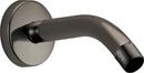 7 in. Shower Arm and Flange in Brilliance® Black Onyx
