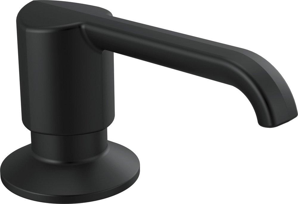Delta Faucet Matte Black 2-5/8 in. 13 oz. Kitchen Soap Dispenser 