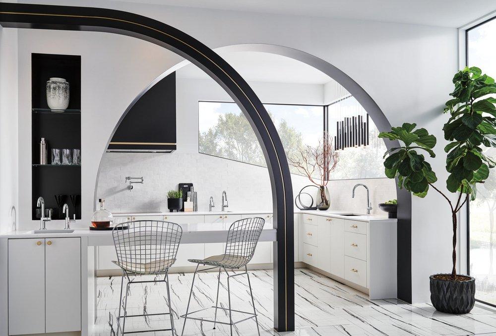 Brizo Polished Chrome Single Handle Lever Bar Faucet 