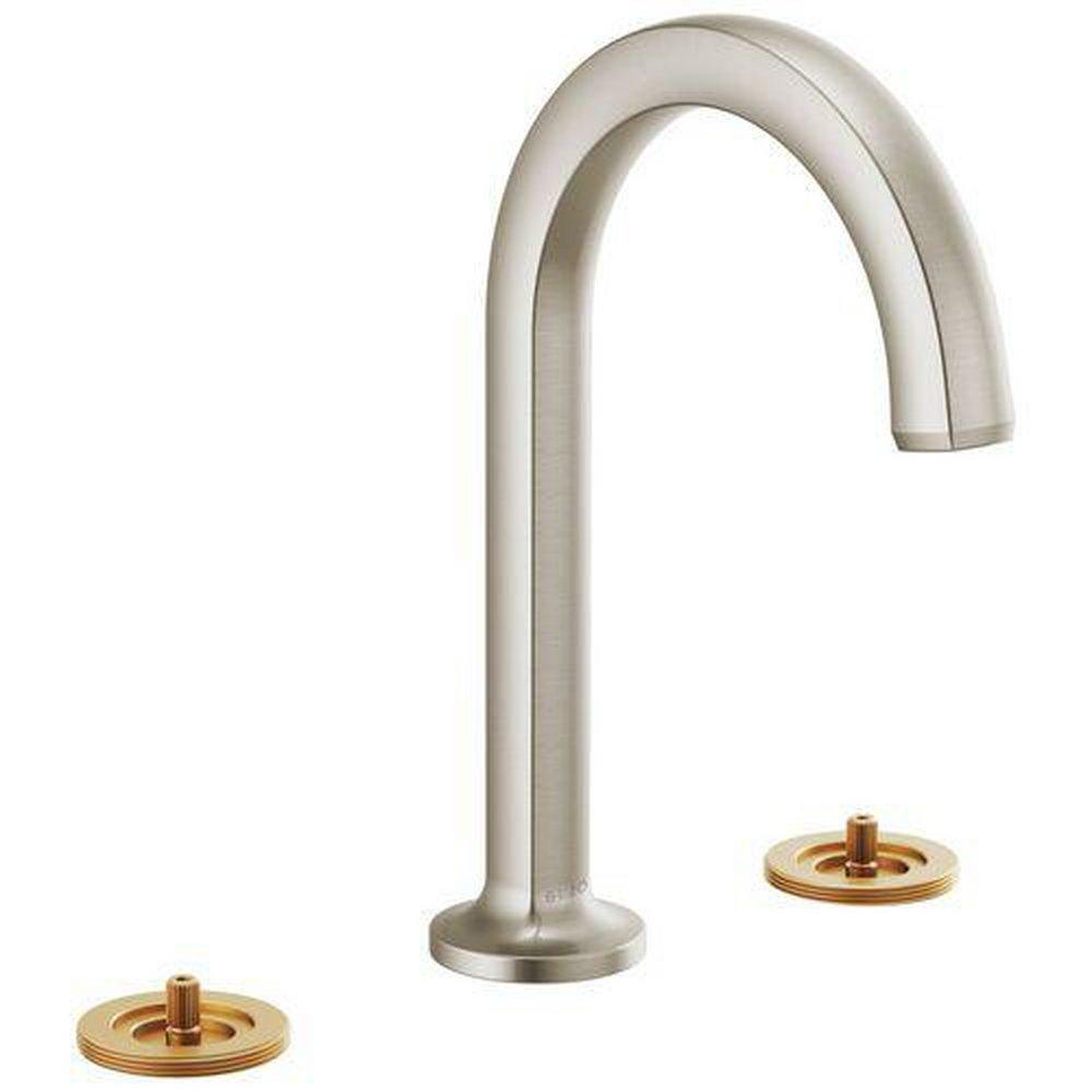 Brizo Luxe Nickel Widespread Bathroom Sink Faucet 