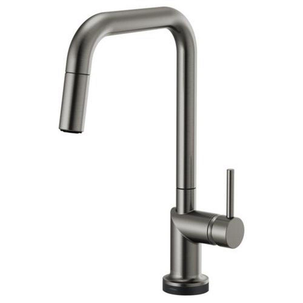 Brizo Luxe Steel Single Handle Pull Down Touch Activated Kitchen Faucet 