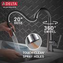 Delta Faucet Arctic Stainless Single Handle Pull Down Bar Faucet 