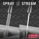 Delta Faucet Arctic Stainless Single Handle Pull Down Bar Faucet 